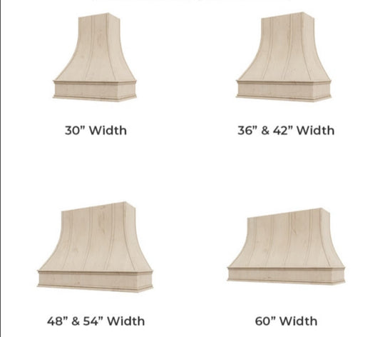 Handcrafted Curved Range Hood