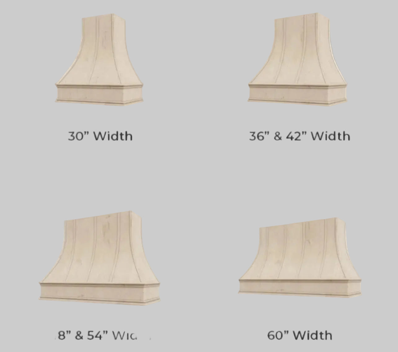 Handcrafted Curved Range Hood