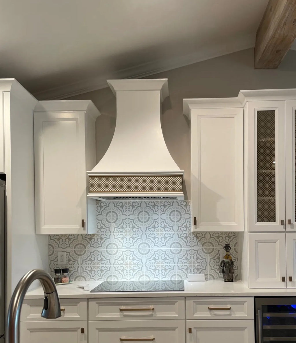 Handcrafted Curved Range Hood