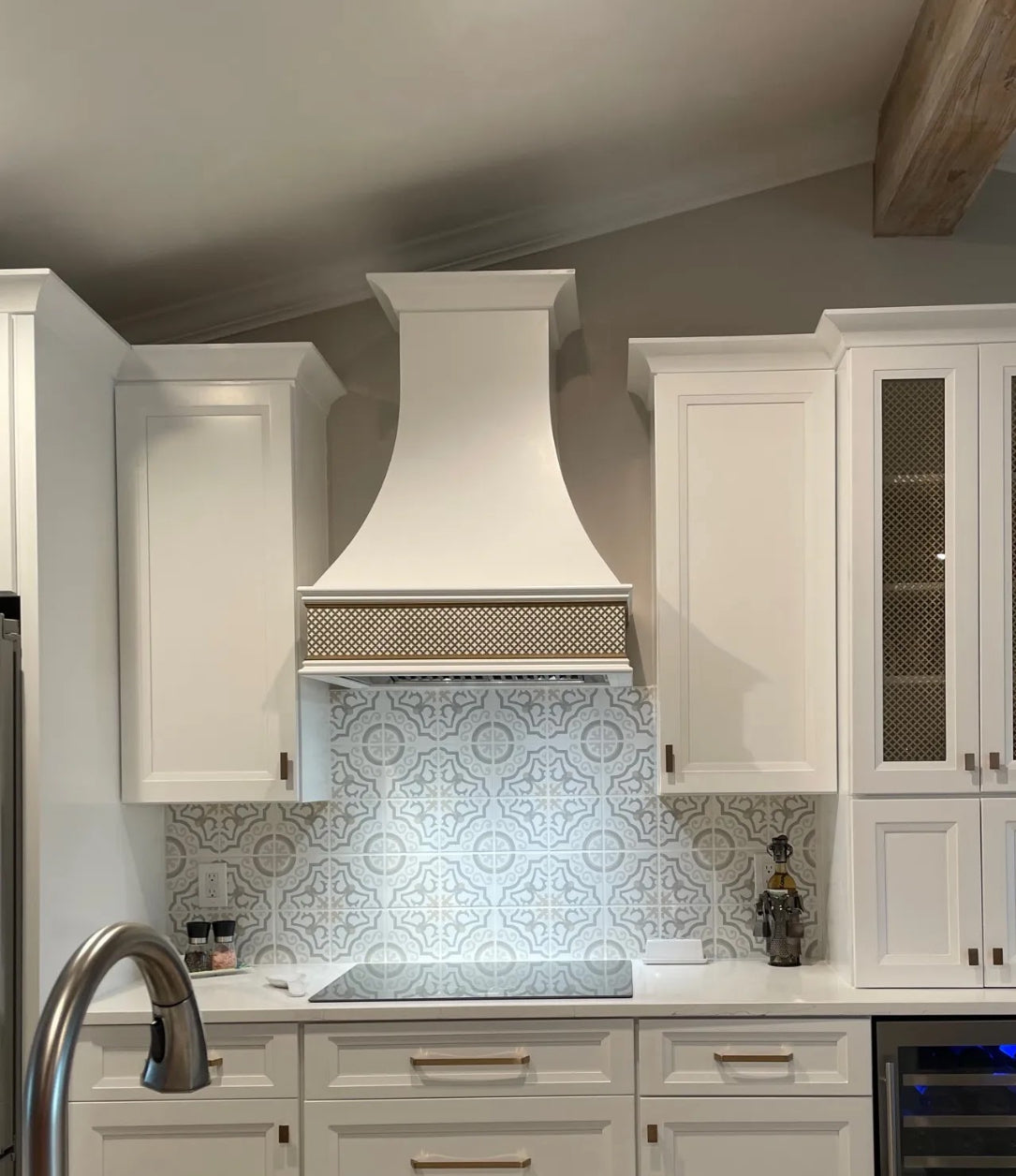 Handcrafted Curved Range Hood