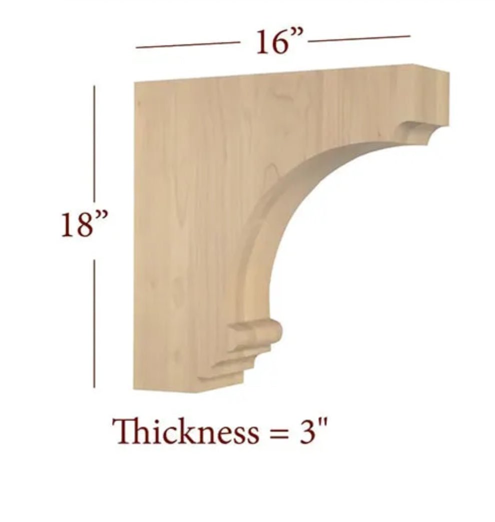 The Curved Gourmet Range Hood with or without Trim, Banding or Corbels